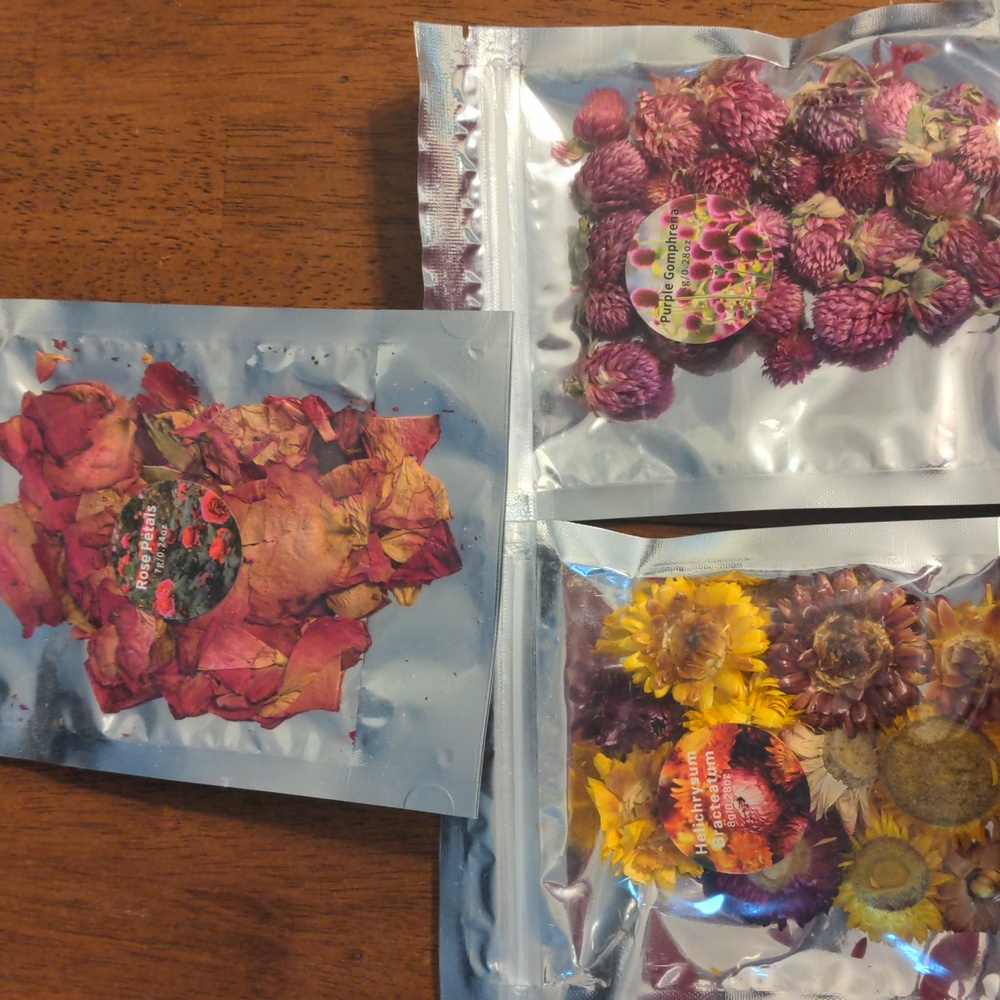 5 For$20. Sealed Packages Of Crafting Flowers